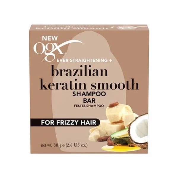 Ogx شامبو أو جي إكس البرازيلي بالكيراتين الناعم 80 جم