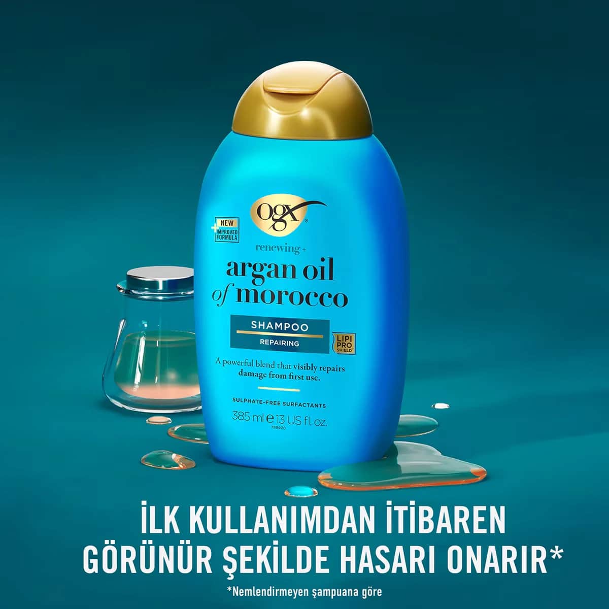 Ogx شامبو أو جي إكس إكسترا سترونج المرطب والمنشط بزيت الأرغان المغربي 385 مل