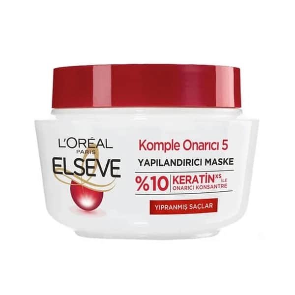 L'Oreal Paris قناع إعادة هيكلة إلسيف كومبليت ريبير 5 من لوريال باريس، 300 مل