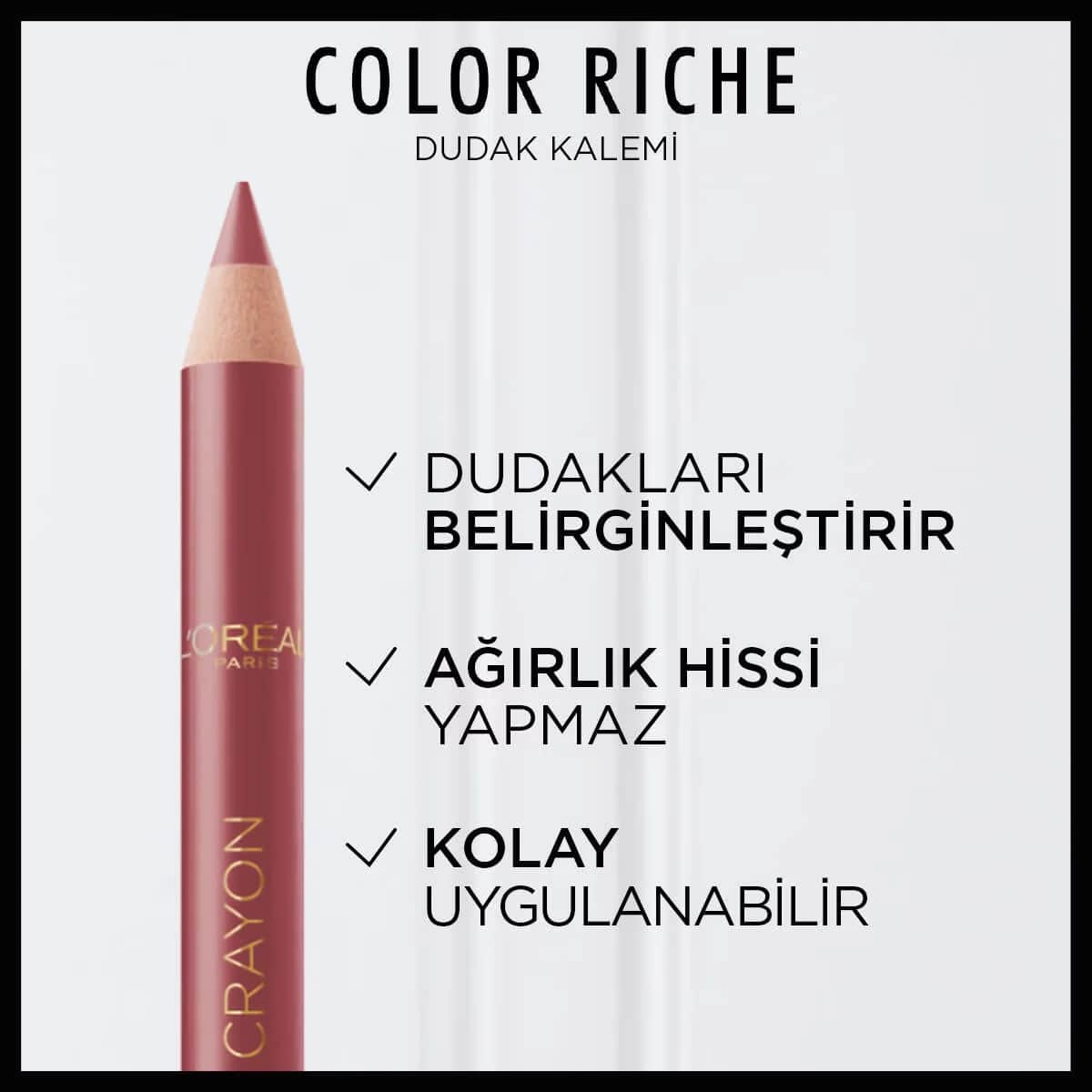 L'Oreal Paris قلم تحديد الشفاه كولور ريش من لوريال باريس 635 متوسط الجودة