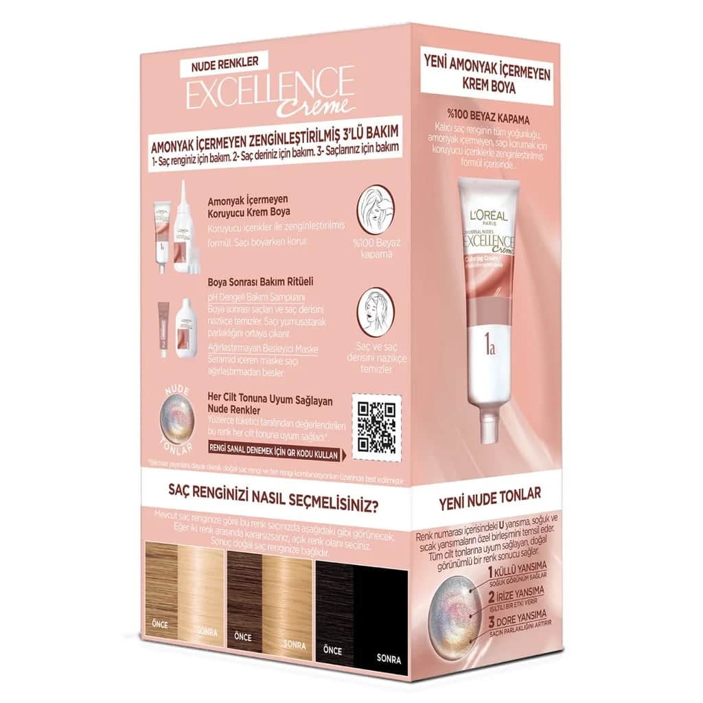 L'Oréal Paris Excellence Hair Dye Hair Dye Hair Dye Nude Light Blonde 10 u