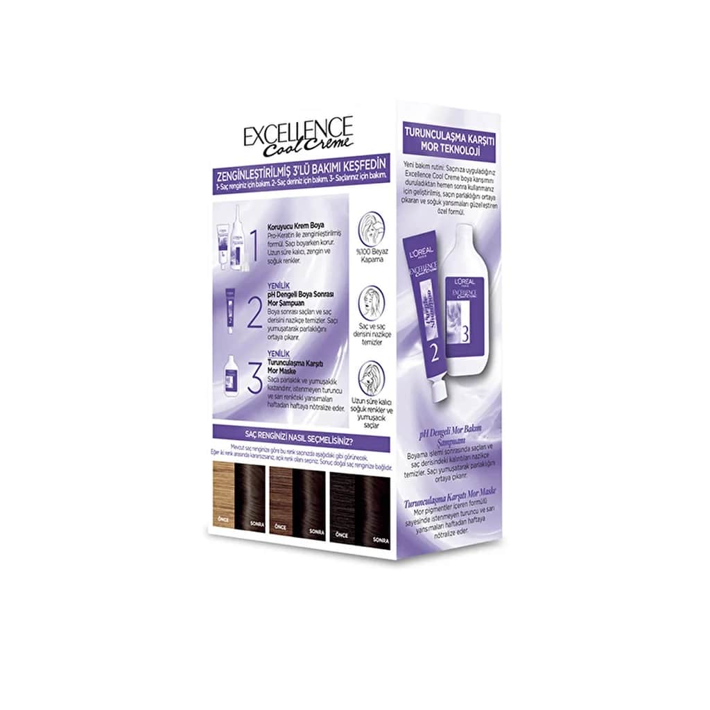 L’Oréal Paris Excellence Cool Creme Hair Dye 4.11 extra Ash Brown