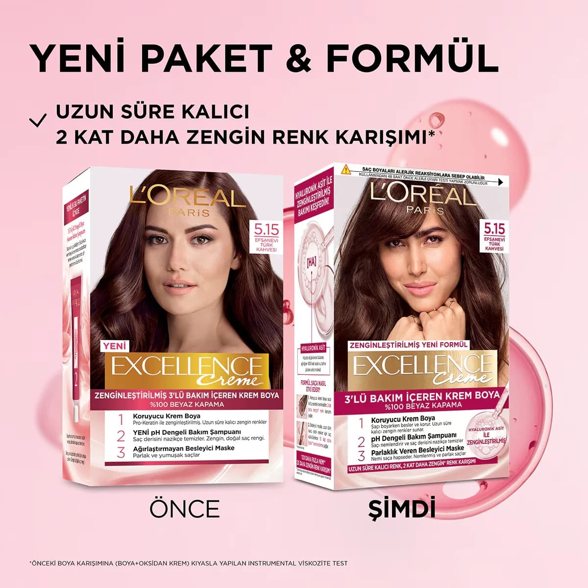 L'Oreal Paris صبغة شعر لوريال باريس إكسلنس كريم 5.15 قهوة تركية أسطورية