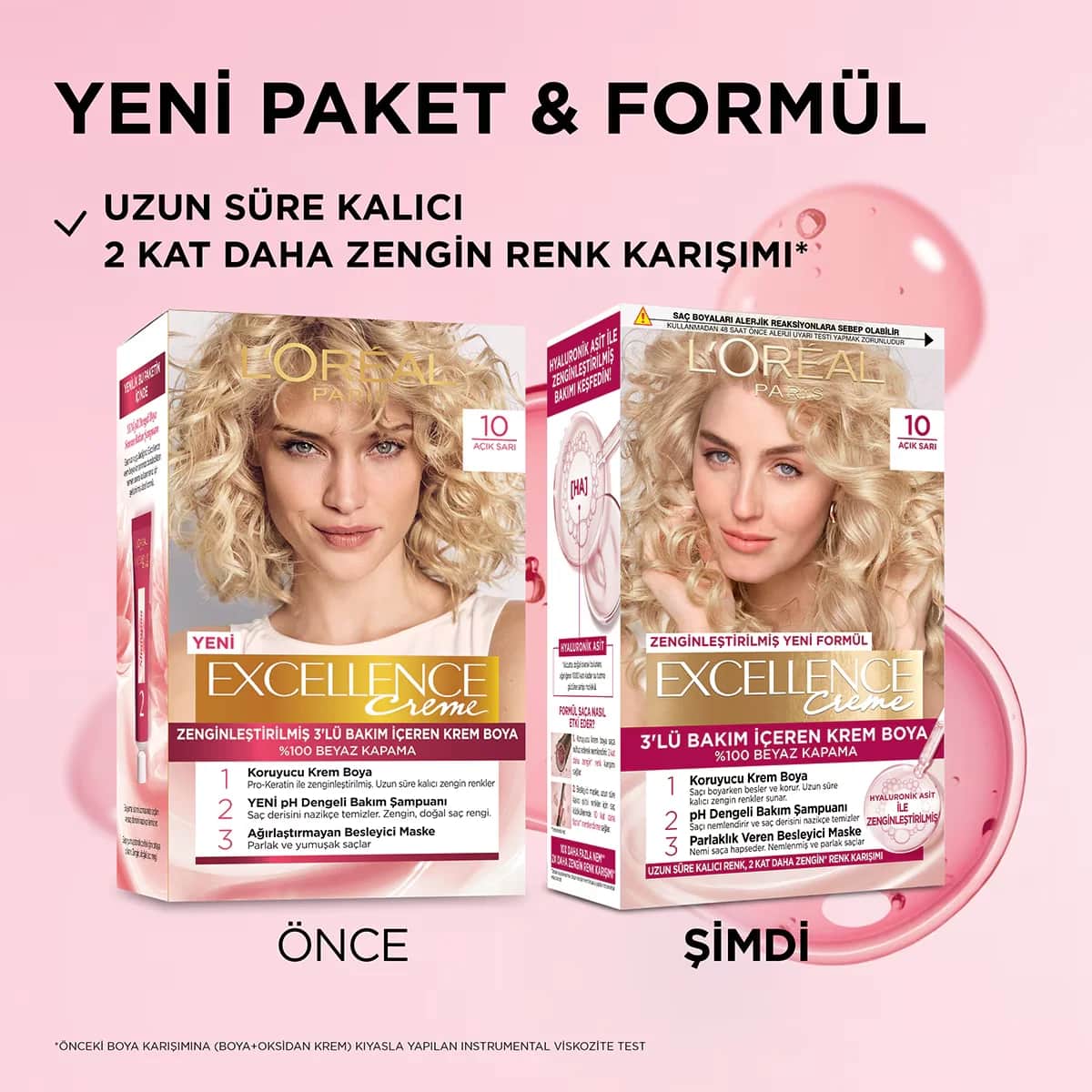 L'Oreal Paris صبغة شعر لوريال باريس إكسلنس كريم 10 أشقر فاتح