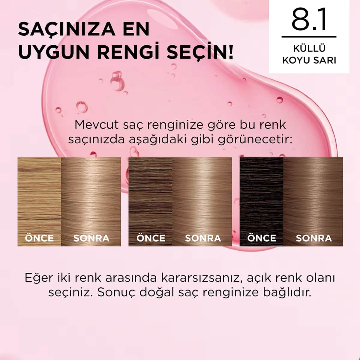 L'Oreal Paris صبغة شعر لوريال باريس إكسلنس كريم 8.1 أشقر غامق رمادي