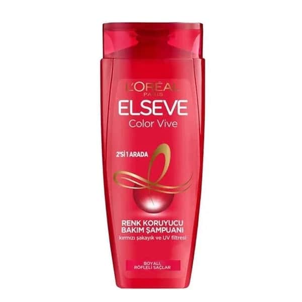 L'Oreal Paris شامبو لوريال باريس إلسيف كولور فيف 2 في 1 لحماية اللون والعناية به 360 مل