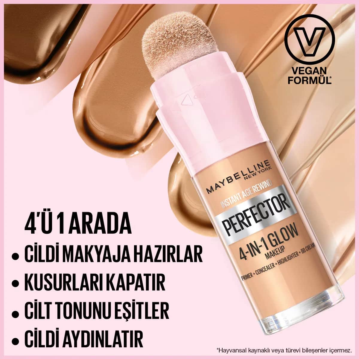 ميبيلين أساس مضيء 4 تأثيرات في 1 01 فاتح 20 مل Maybelline