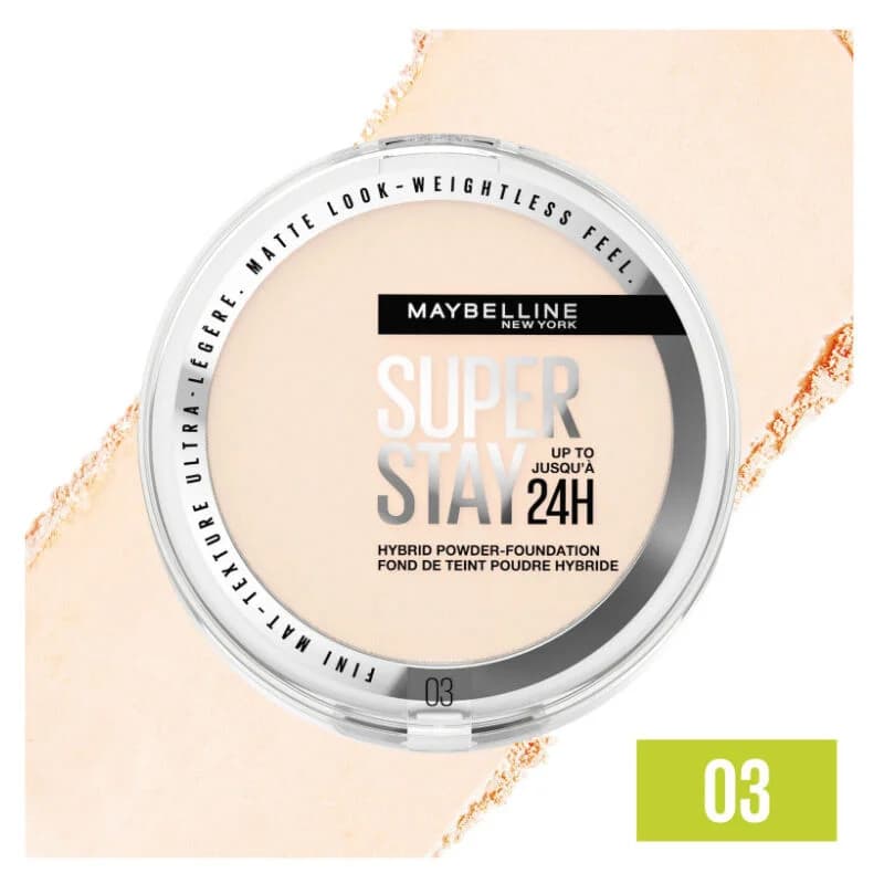 Maybelline بودرة أساس مايبيلين سوبر ستاي 24 ساعة 9 غرام 03