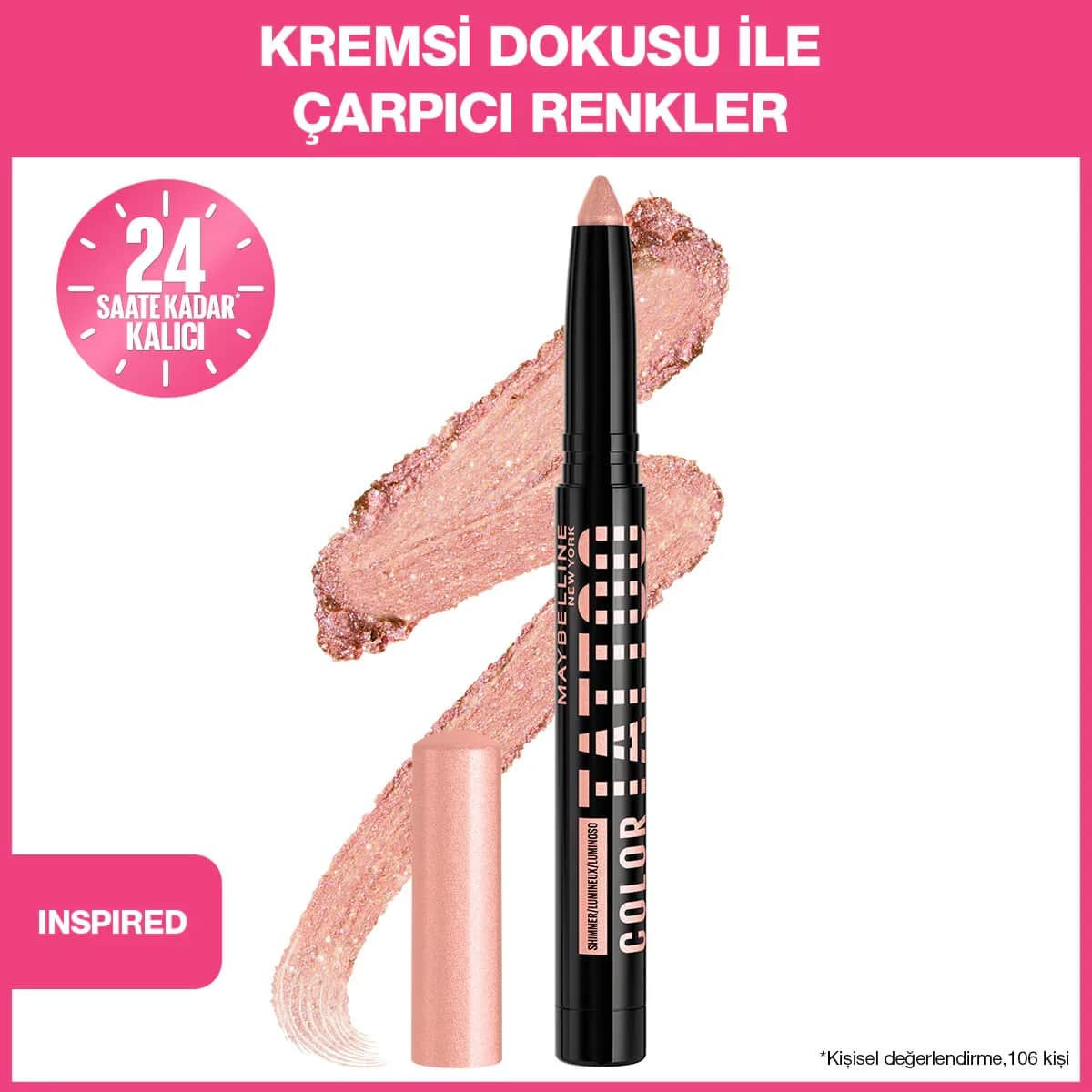 Maybelline ظلال العيون كولور تاتو جل من مايبيلين نيويورك مستوحاة من