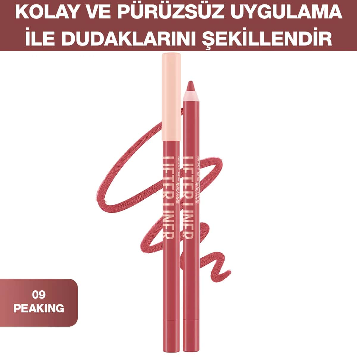 Maybelline قلم تحديد الشفاه ليفتر لاينر من مايبيلين نيويورك 09 بيكينج