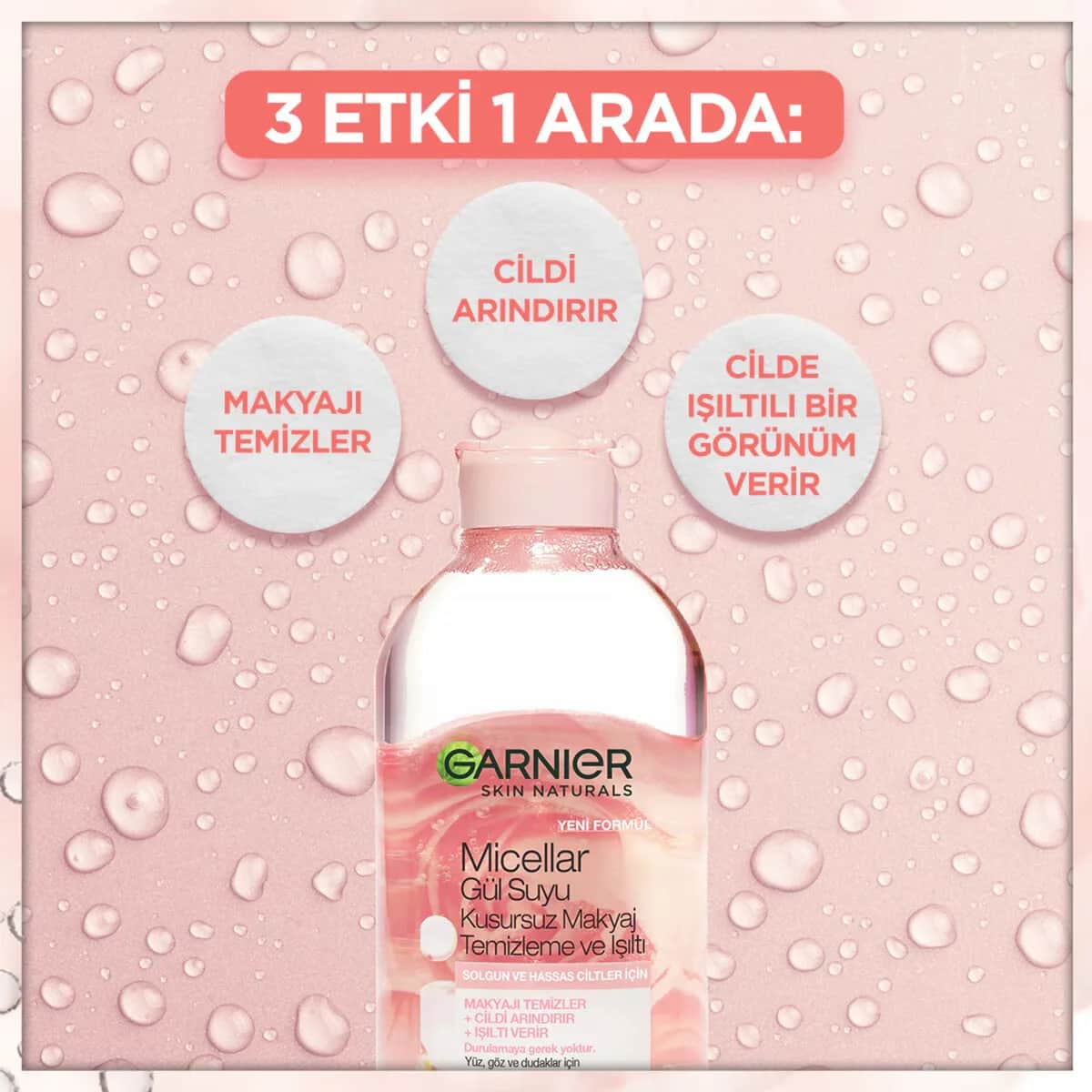 Garnier مزيل مكياج غارنييه ميسيلار بماء الورد 400 مل