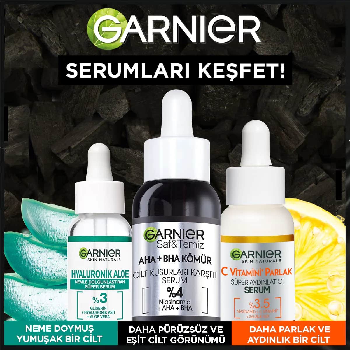 سيروم غارنييه الفحم المضاد للعيوب 30 مل Garnier