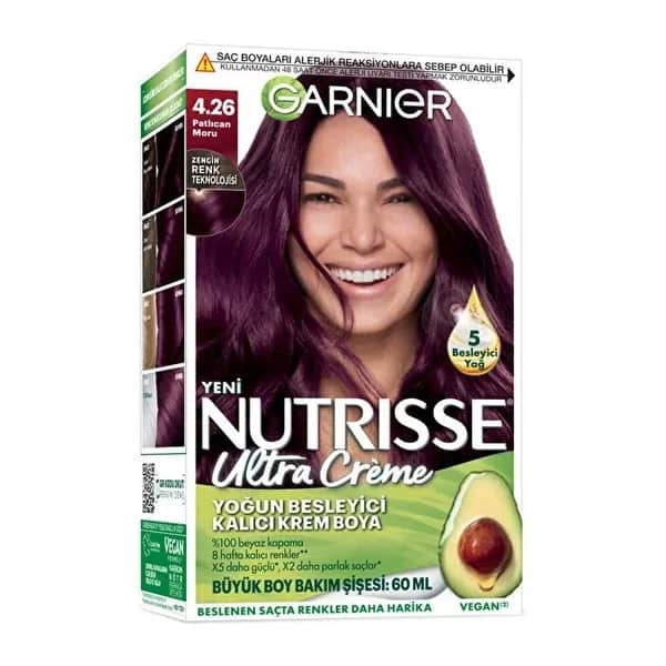 Garnier صبغة شعر غارنييه نوتريس المغذية الدائمة، 160 مل تغطية 100% للشعر الرمادي