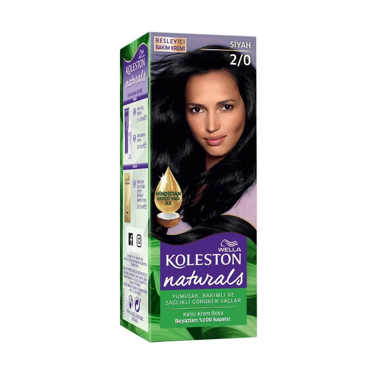 Wella Koleston صبغة شعر ويلا كولستون ناتشورالز 2/0 أسود