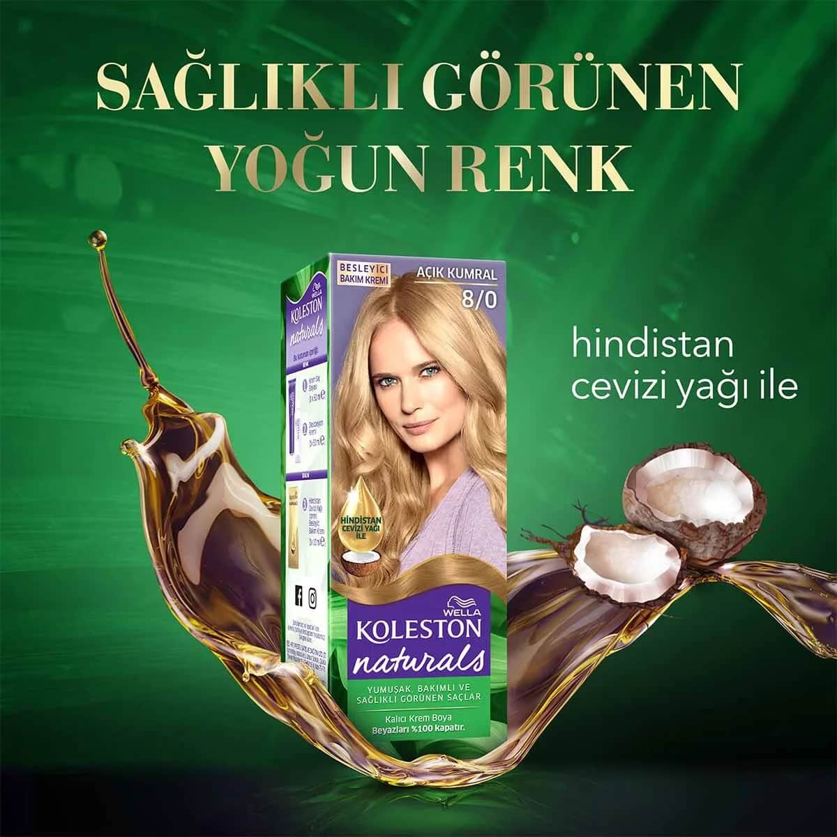 Wella Koleston صبغة شعر ويلا كولستون ناتشورالز 8/0 أشقر فاتح