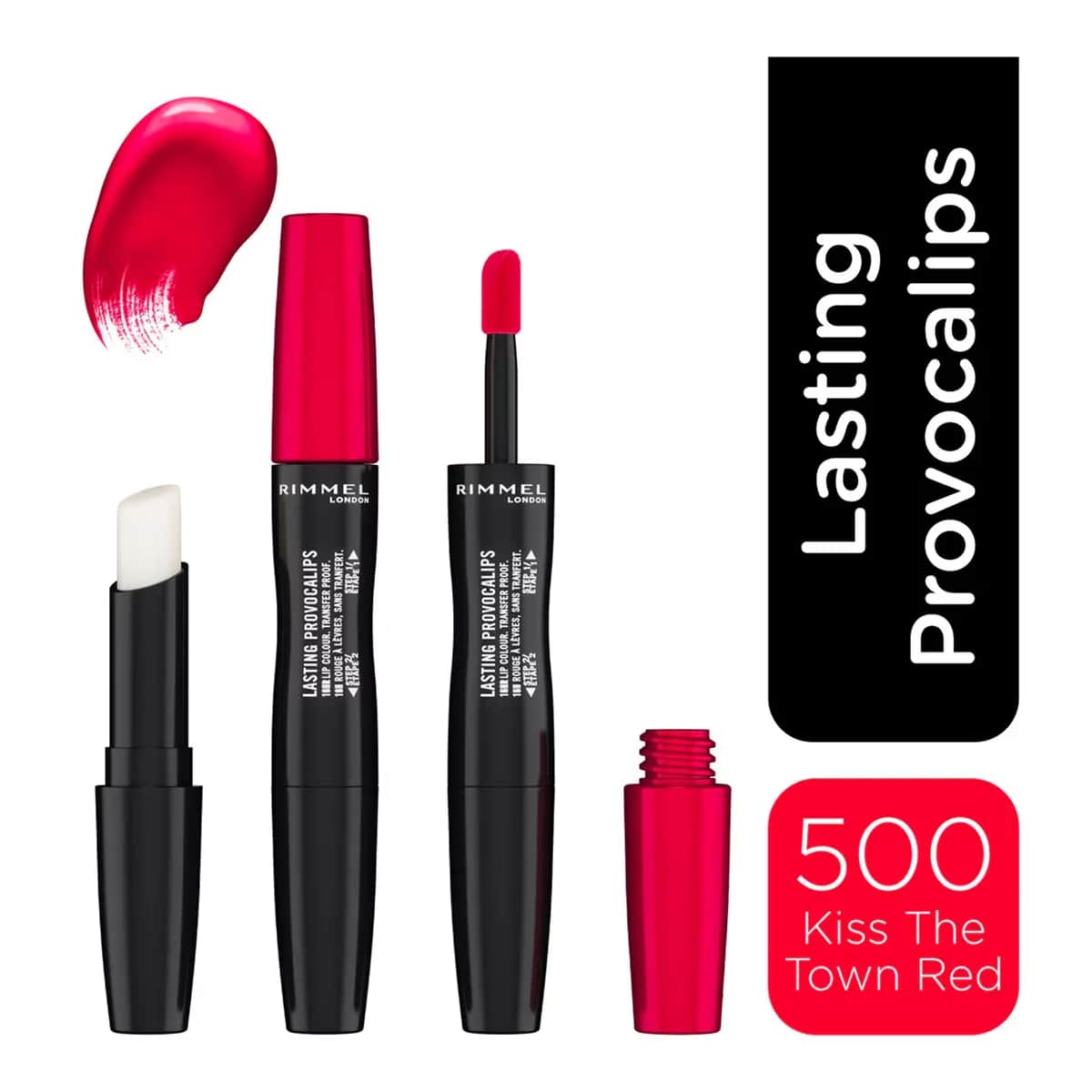 Rimmel London أحمر شفاه سائل بروفوكاليبس من ريميل لندن كيس ذا تاون ريد 500