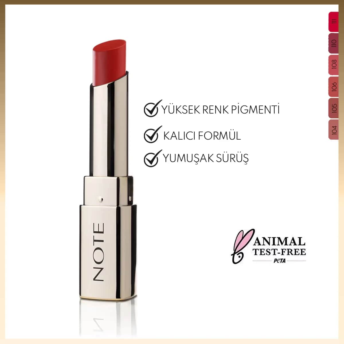 Note Iconic Matte Lipstick 111