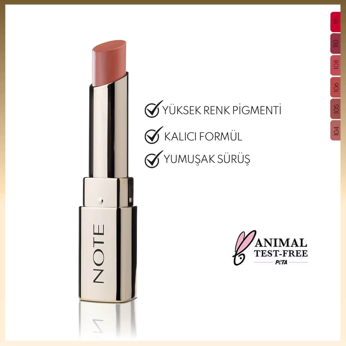 Note Iconic Matte Lipstick 106