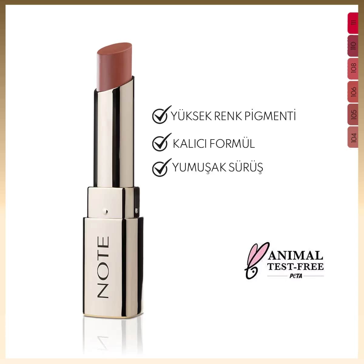 Note Iconic Matte Lipstick 105