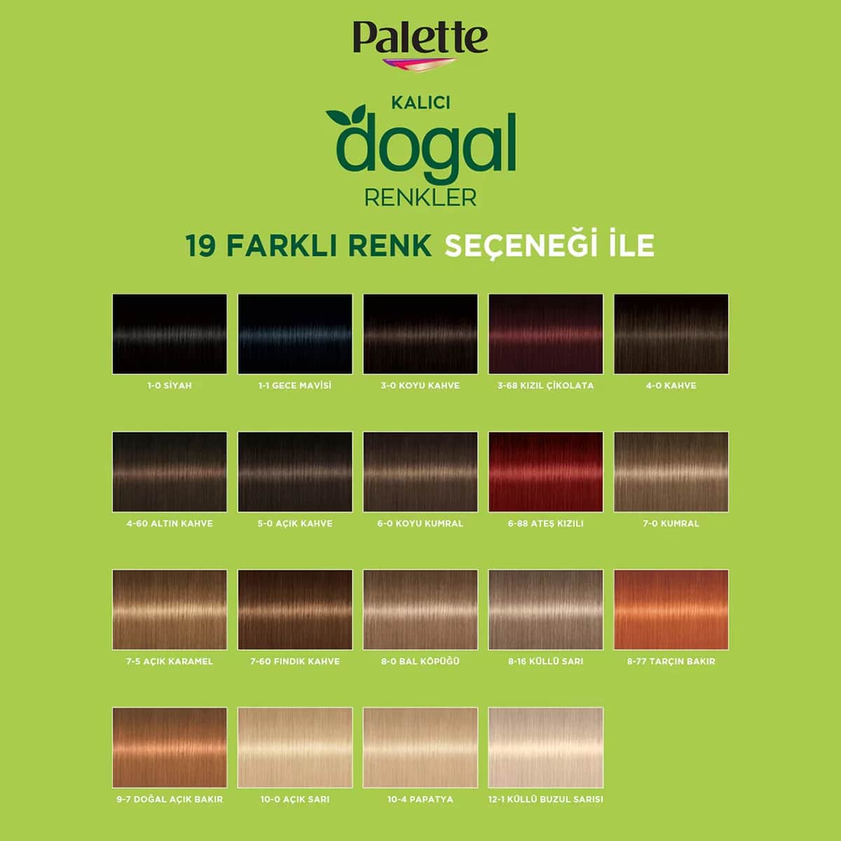 Palette باليت صبغة شعر بألوان طبيعية 4-60 بني ذهبي فاتح 1 قطعة