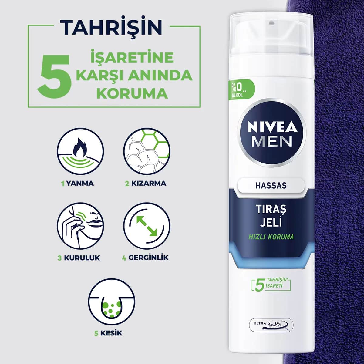 NIVEA جل حلاقة نيفيا للرجال للبشرة الحساسة 200 مل