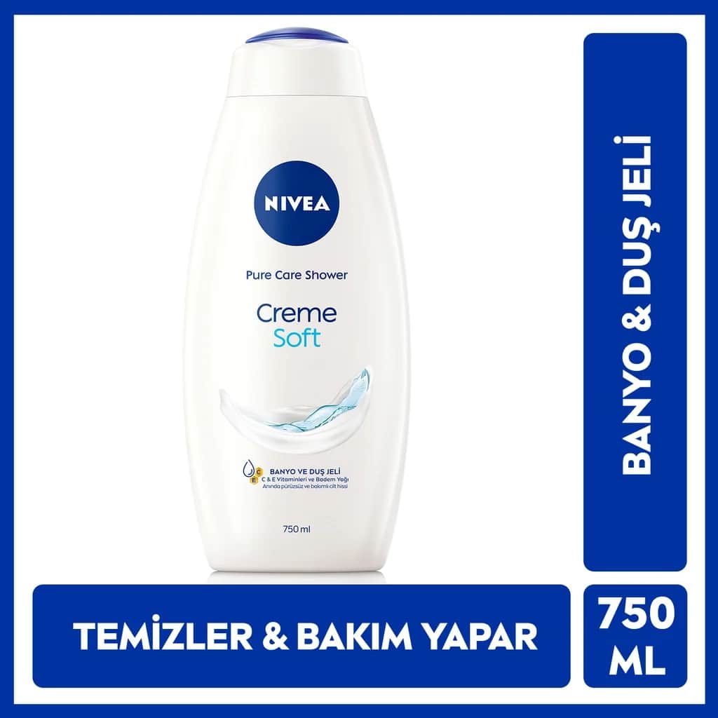 NIVEA جل الاستحمام كريم سوفت من نيفيا 750 مل