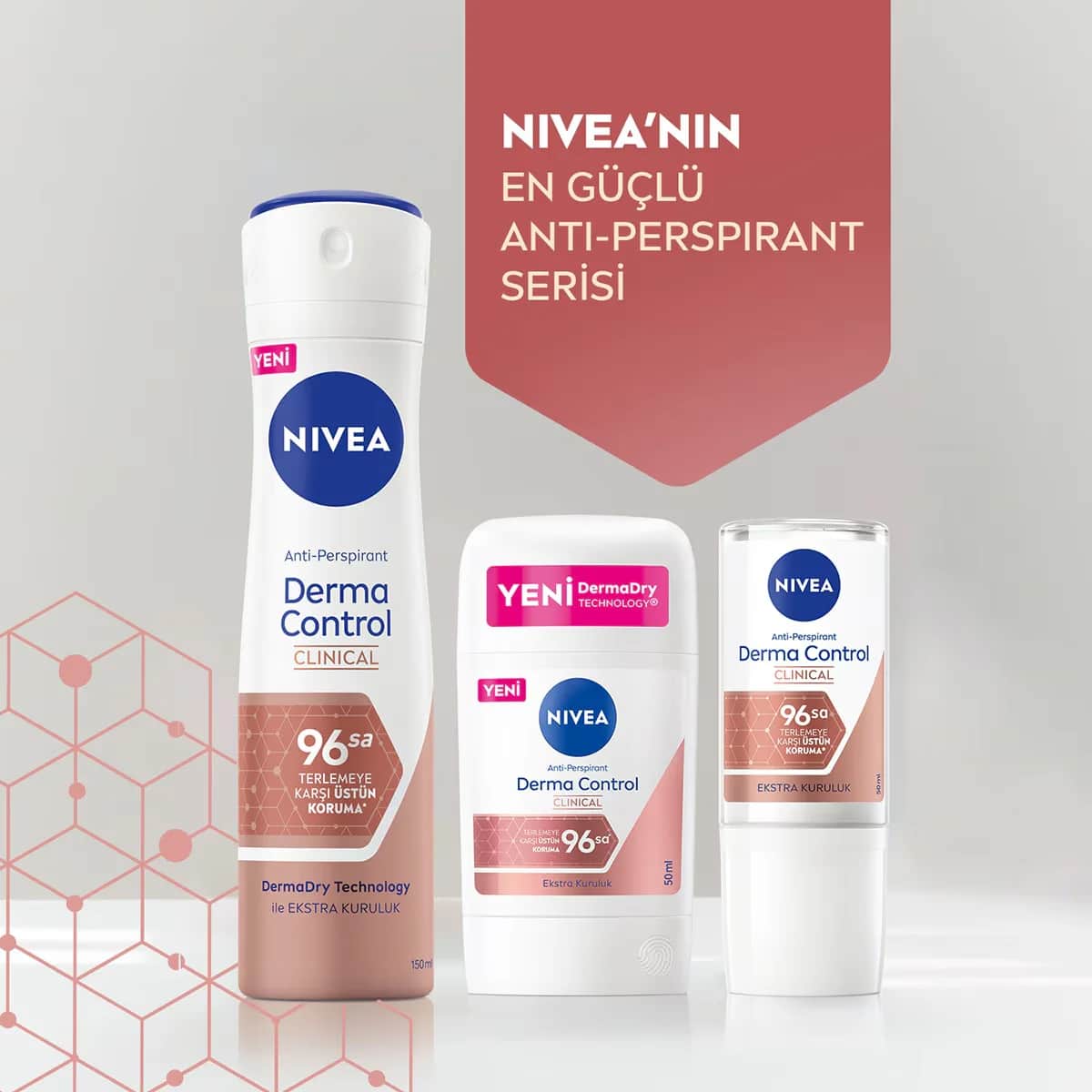 NIVEA نيفيا ديرما بروتيكت كلينيكال للنساء رول أون 50 مل