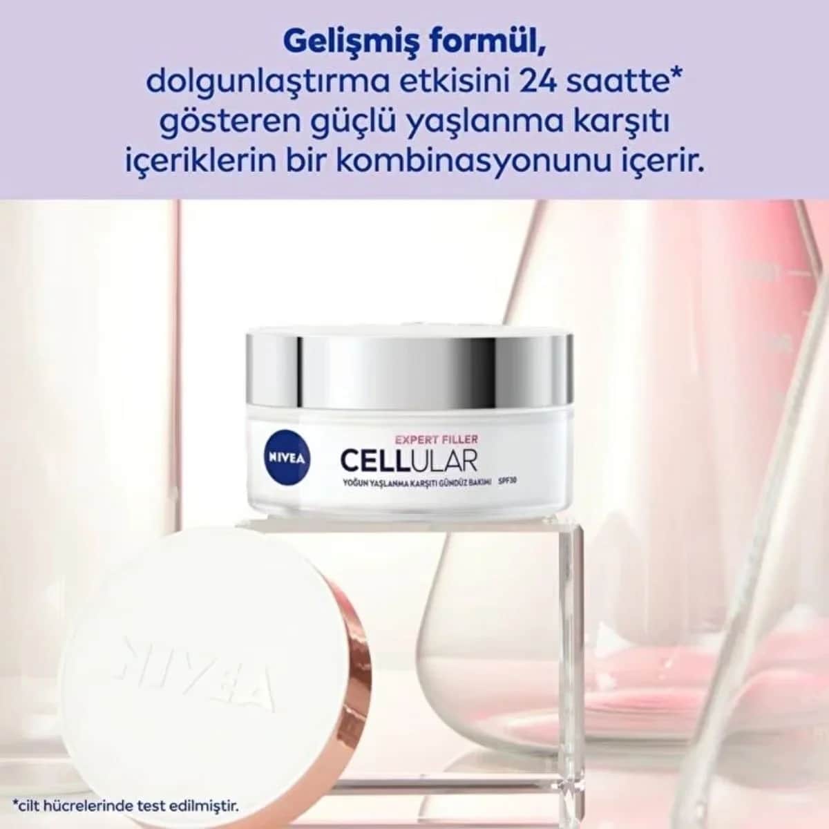 NIVEA كريم نيفيا سيلولار إكسبيرت فيلر المكثف المضاد للشيخوخة بعامل حماية من الشمس 30، 50 مل