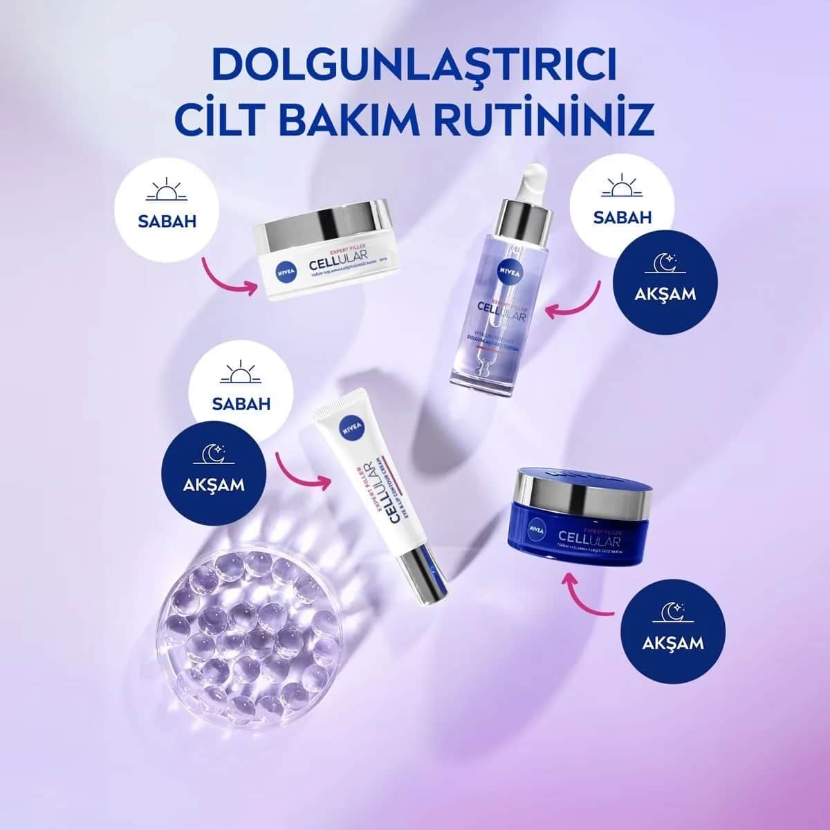 NIVEA كريم نيفيا سيلولار إكسبيرت فيلر المكثف المضاد للشيخوخة بعامل حماية من الشمس 30، 50 مل