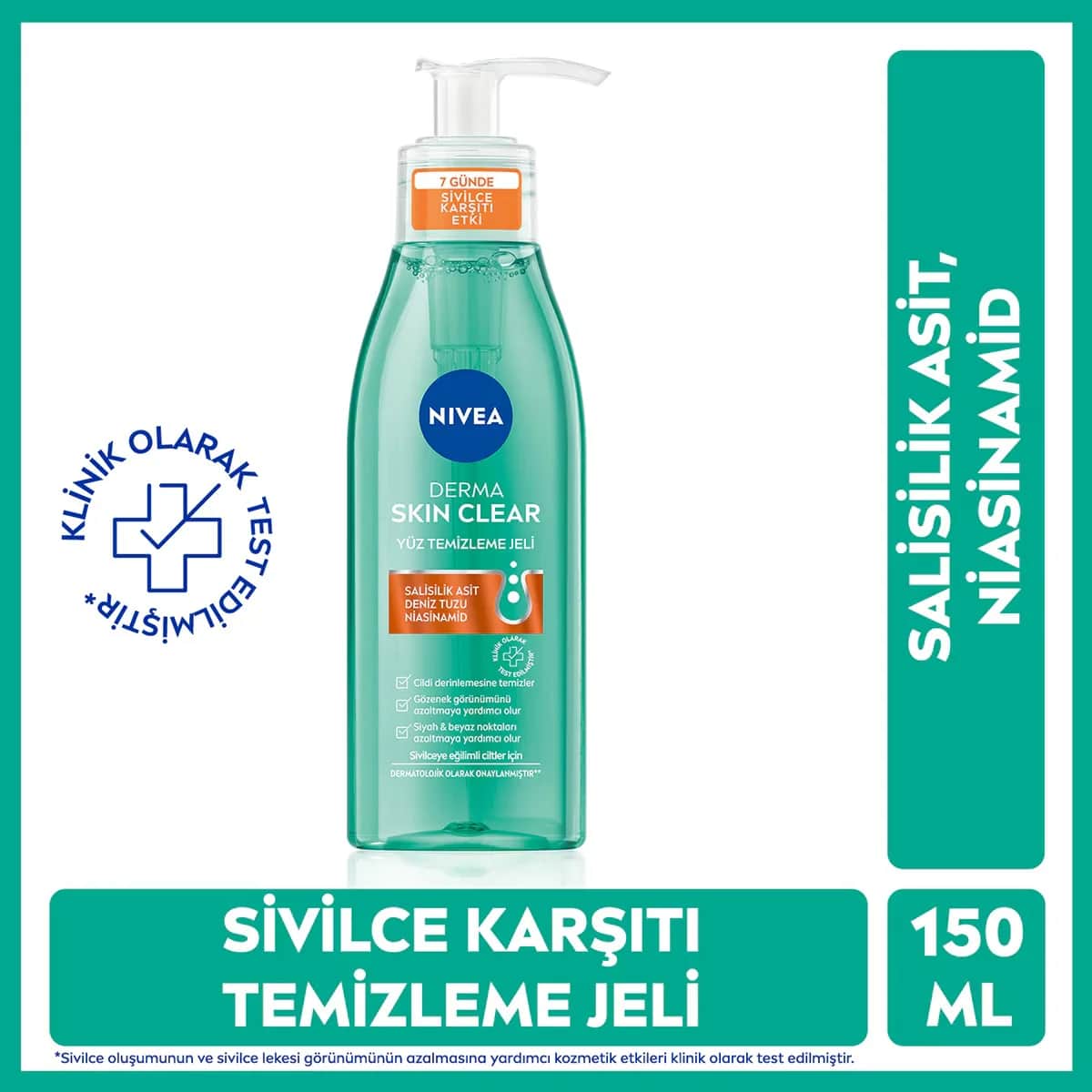 NIVEA جل تنظيف الوجه ديرما سكين كلير من نيفيا 150 مل