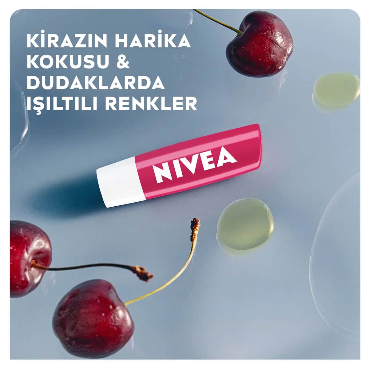 NIVEA كريم نيفيا للعناية بالشفاه بنكهة الكرز 4.8 جرام