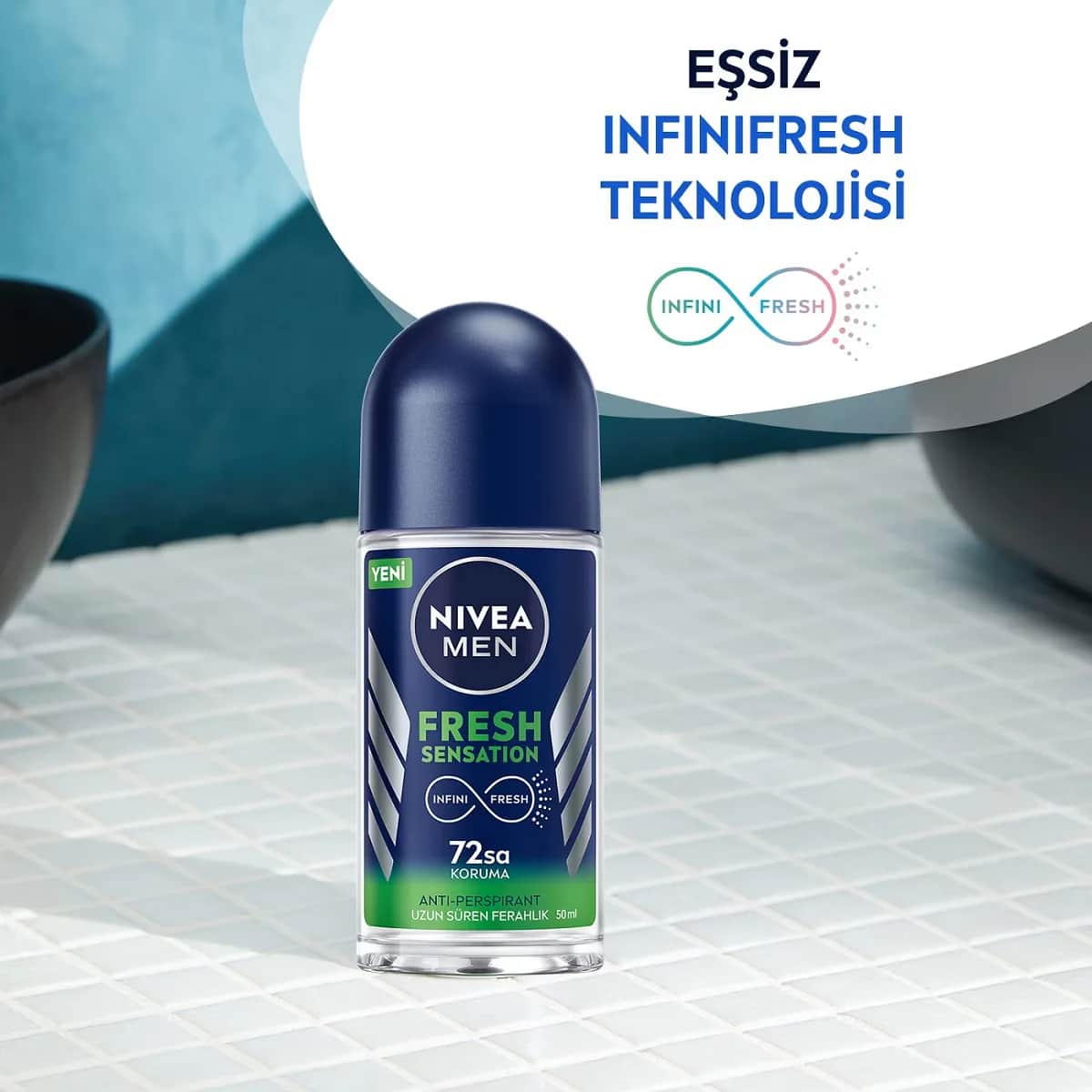 Nivea Men Fresh Sensation Roll On 50 ml
