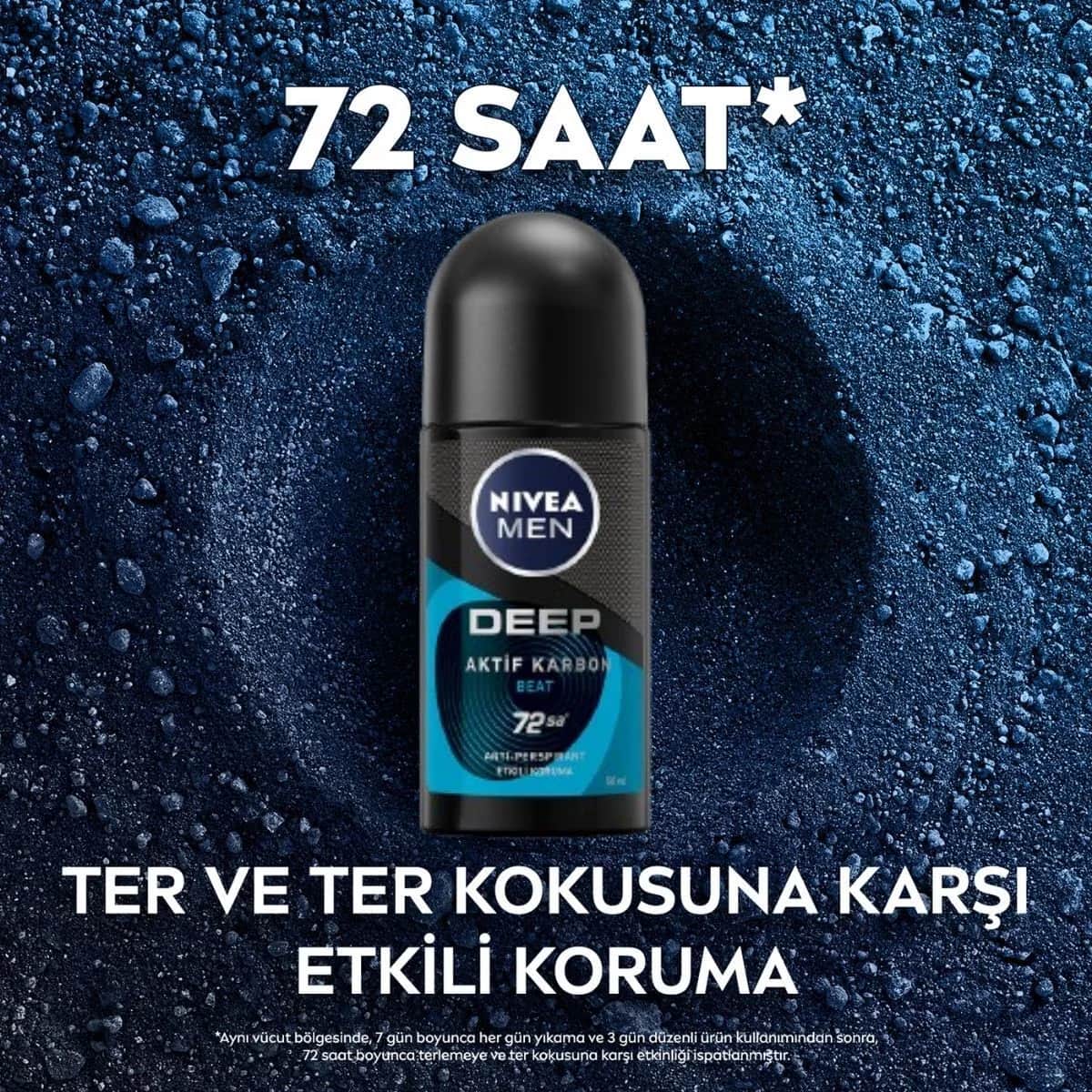 NIVEA مزيل عرق نيفيا للرجال ديب بيت بلاك كاربون رول 50 مل