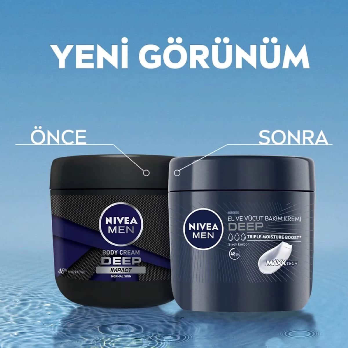 NIVEA كريم نيفيا للرجال لليدين والجسم العميق 400 مل