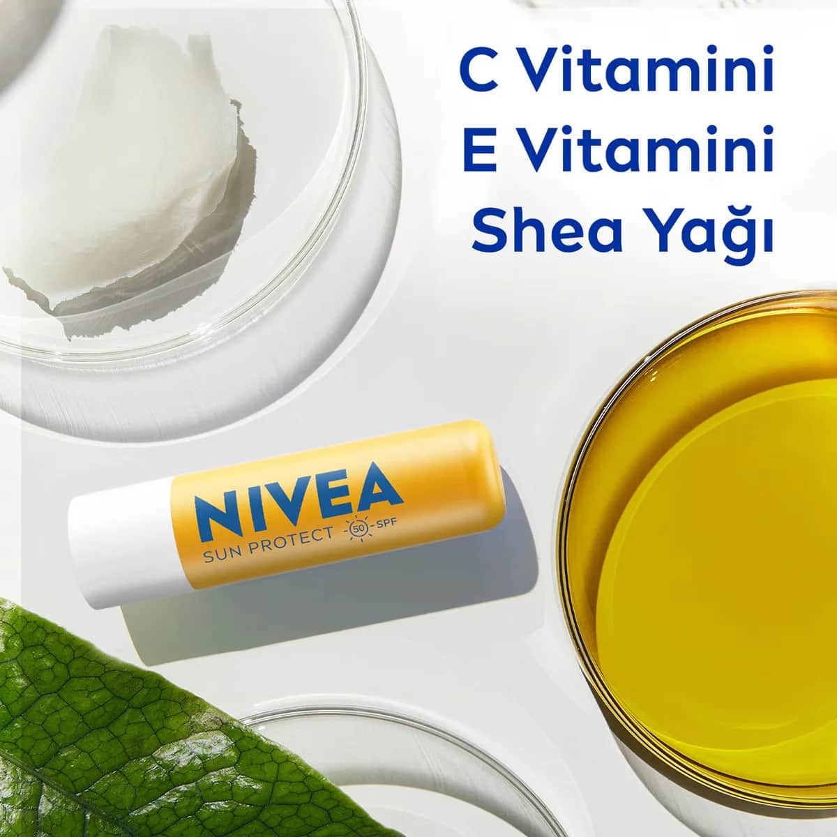 NIVEA مرطب شفاه نيفيا صن بعامل حماية 50+، 4.8 جم