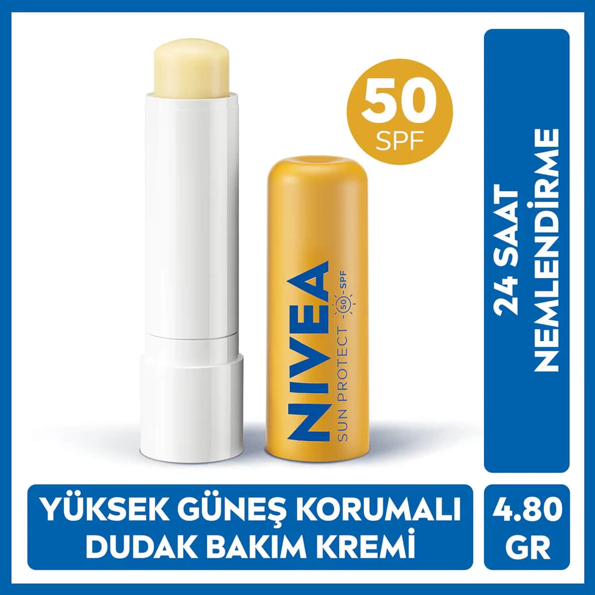 NIVEA مرطب شفاه نيفيا صن بعامل حماية 50+، 4.8 جم