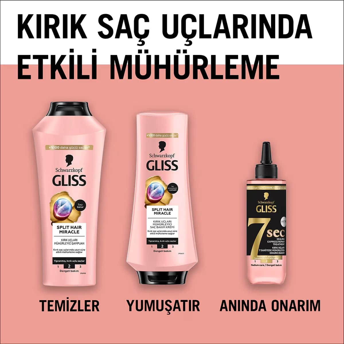 Gliss Split Hair Miracle Split End Sealing Conditioner - With Ionic Complex And Grape Seed Oil 360 ml