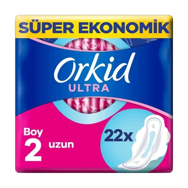 Orkid فوط أوركيد الصحية طويلة جدًا، 22 قطعة