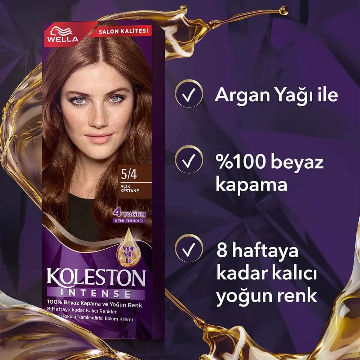 Wella Koleston صبغة شعر ويلا كولستون المكثفة 5/4 كستنائي فاتح