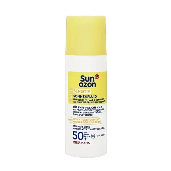 Sunozon كريم سنوزون للوجه بعامل حماية من الشمس 50+ للبشرة الحساسة 50 مل