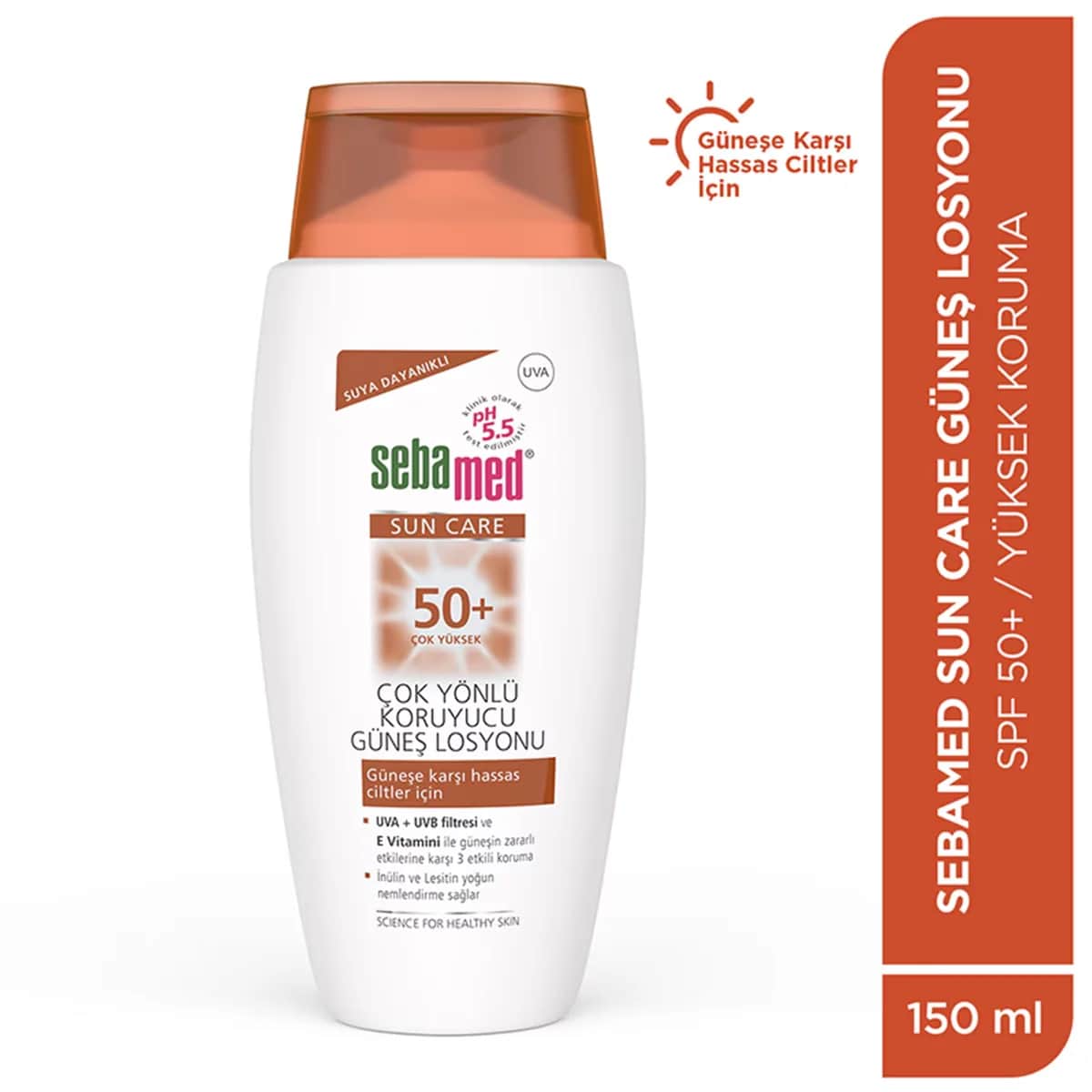 لوشن الشمس متعدد الحماية SPF 50 150 مل من سيباميد Sebamed