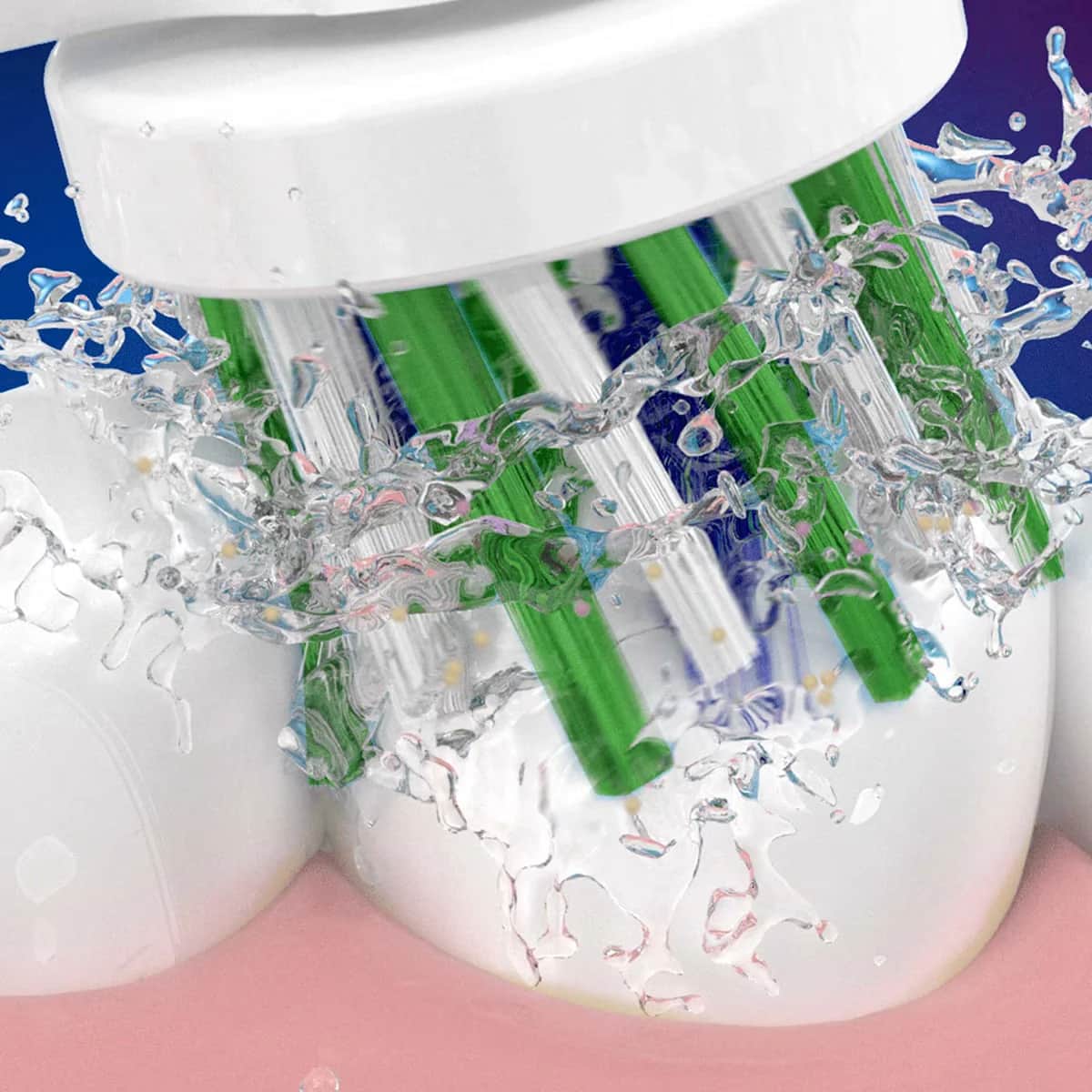 Oral-B رأس بديل لفرشاة الأسنان أورال-بي وايت، قطعتان