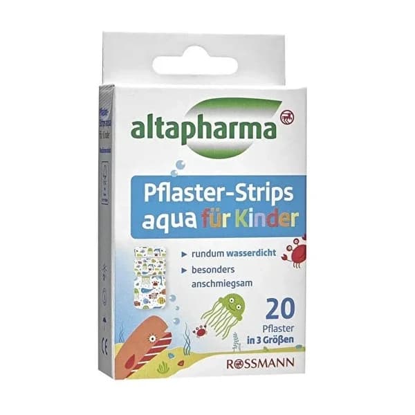Altapharma ضمادة ألتا فارما للأطفال، 3 مقاسات مختلفة، 20 قطعة