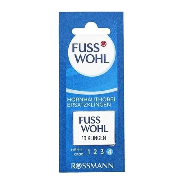 Fusswohl شفرة احتياطية لمبرد الكعب من فوسوهل، 10 قطع
