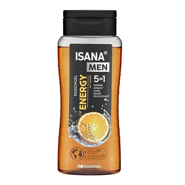 Isana جل الاستحمام إيزانا للرجال ٥ في ١ طاقة ٣٠٠ مل