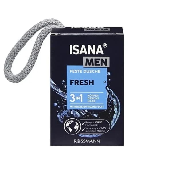 Isana جل استحمام صلب للرجال من إيزانا 3 في 1 100 غرام