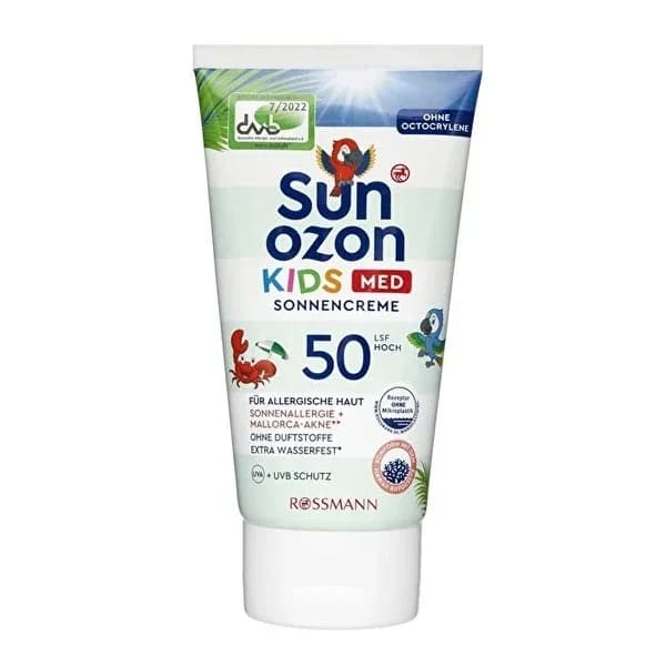 كريم واقي شمس للأطفال 50 SPF للبشرة الحساسة 150 مل من سونوزون Sunozon