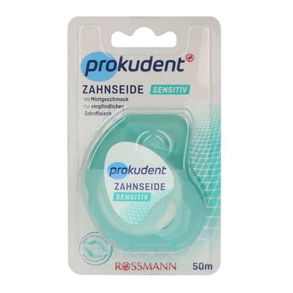 Prokudent خيط تنظيف الأسنان بروكيدنت للأسنان الحساسة 50 م بنكهة النعناع