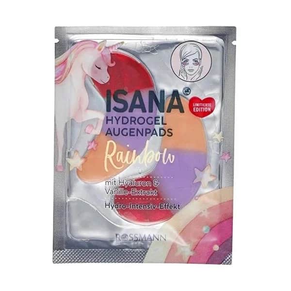 Isana ضمادات إيزانا هيدروجيل تحت العين مع حمض الهيالورونيك عبوة من قطعتين