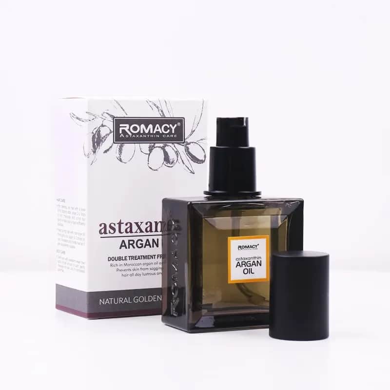 ROMACY سيروم اصلاح الشعر بالكيراتين بزيت الأرجان المعزز بالأستازانتين من روماسي – 55 مل